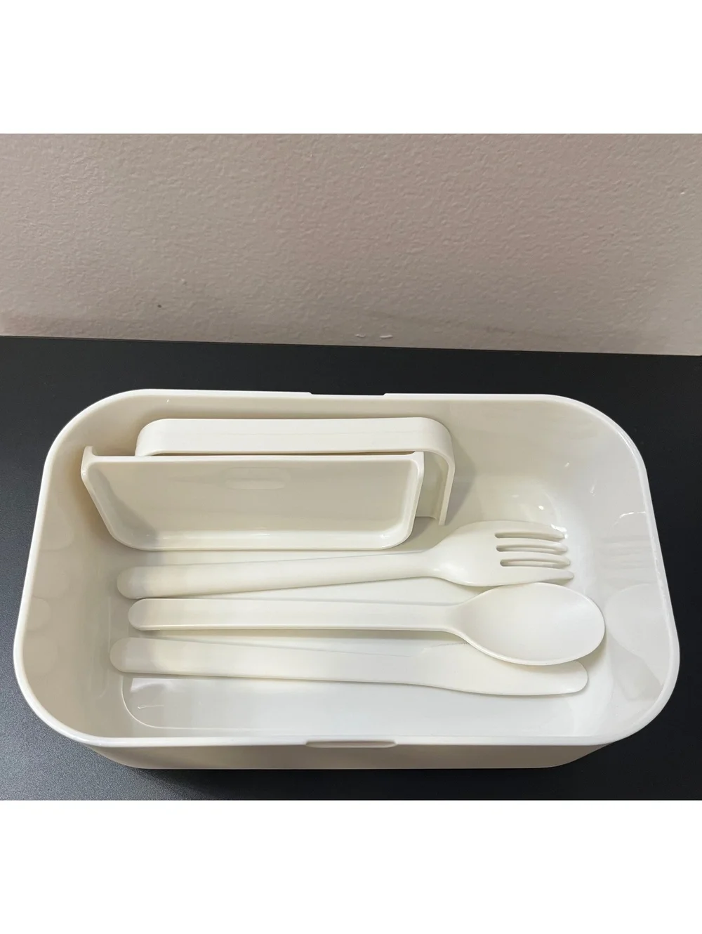 Kitty and Corgi bento lunch box with utensils